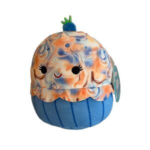 Squishmallow Plush Stuffed Toy Maudi The Marbled Blueberry Cupcake Muffin NWT
